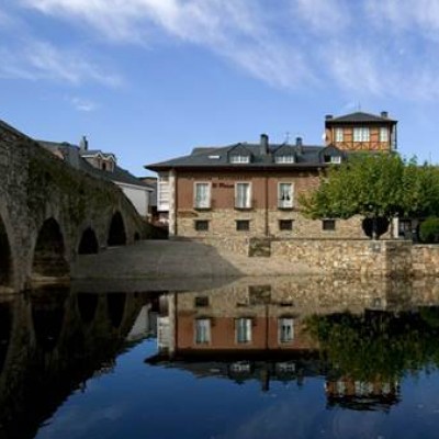 Riverside exterior of hotel