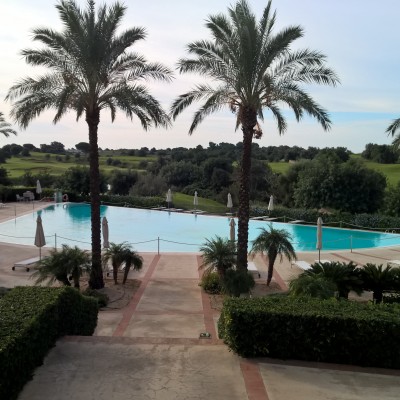 Pool and view at Donnafugata Resort